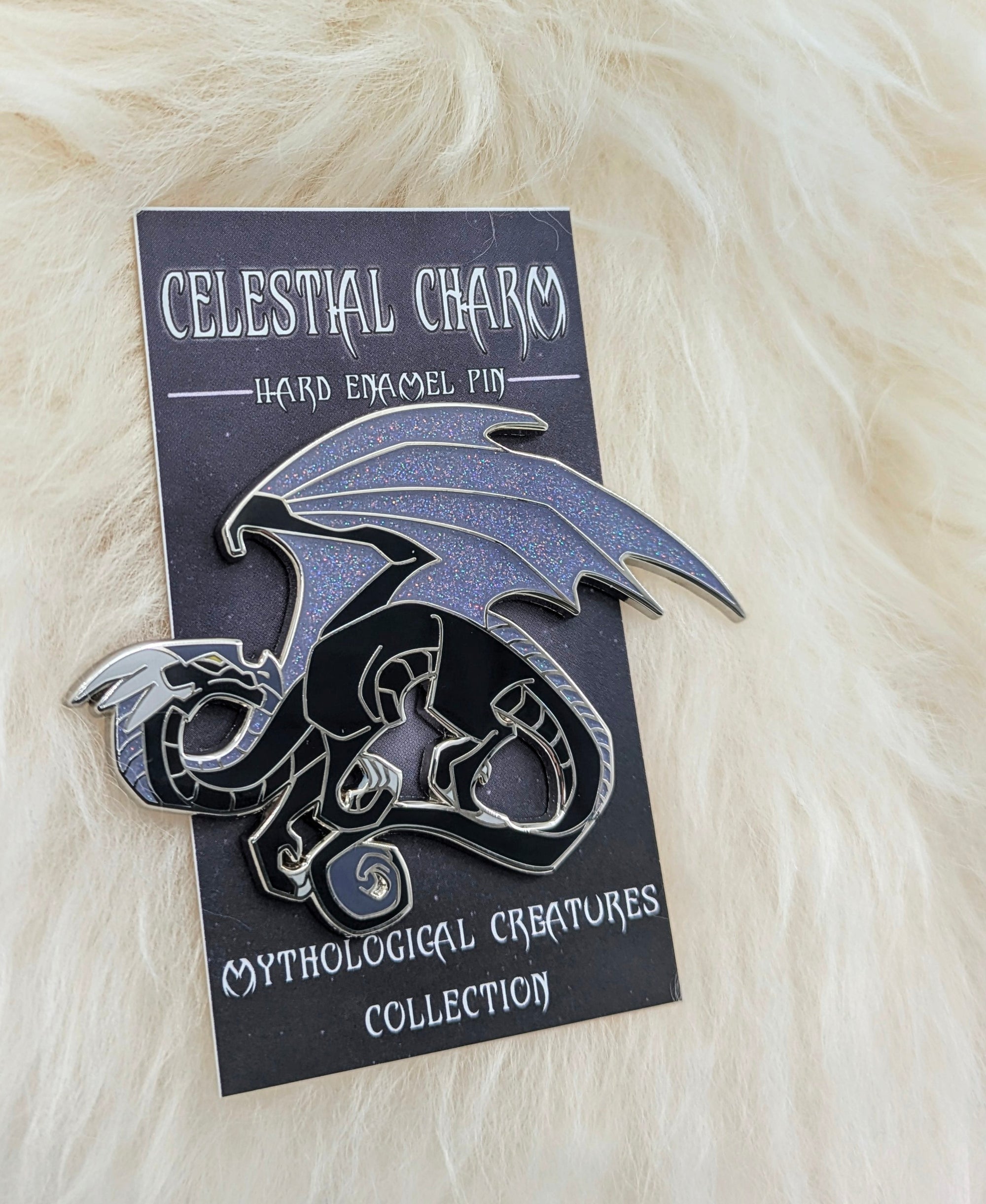 Black Dragon Hard Enamel Pin