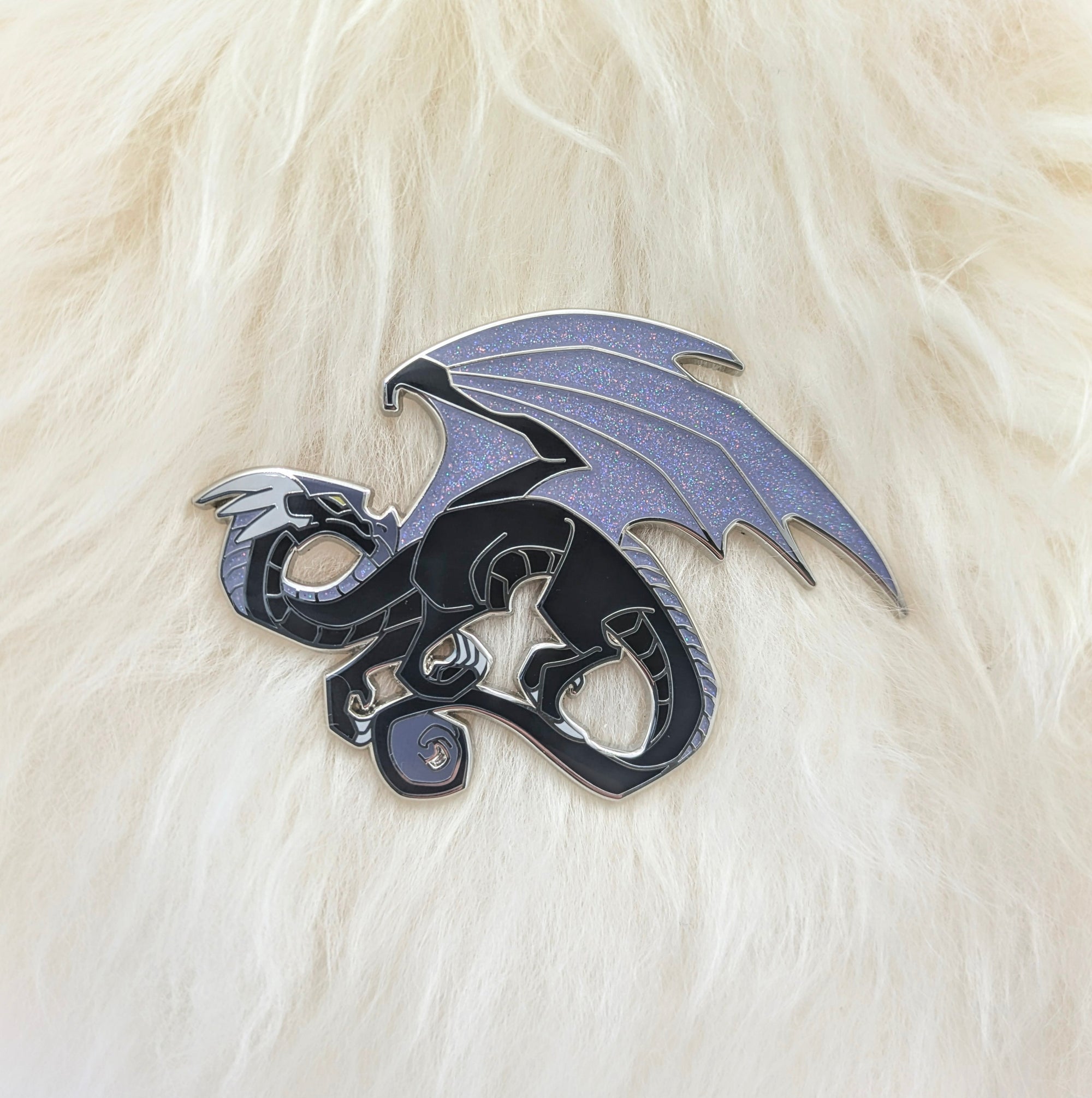 Black Dragon Hard Enamel Pin