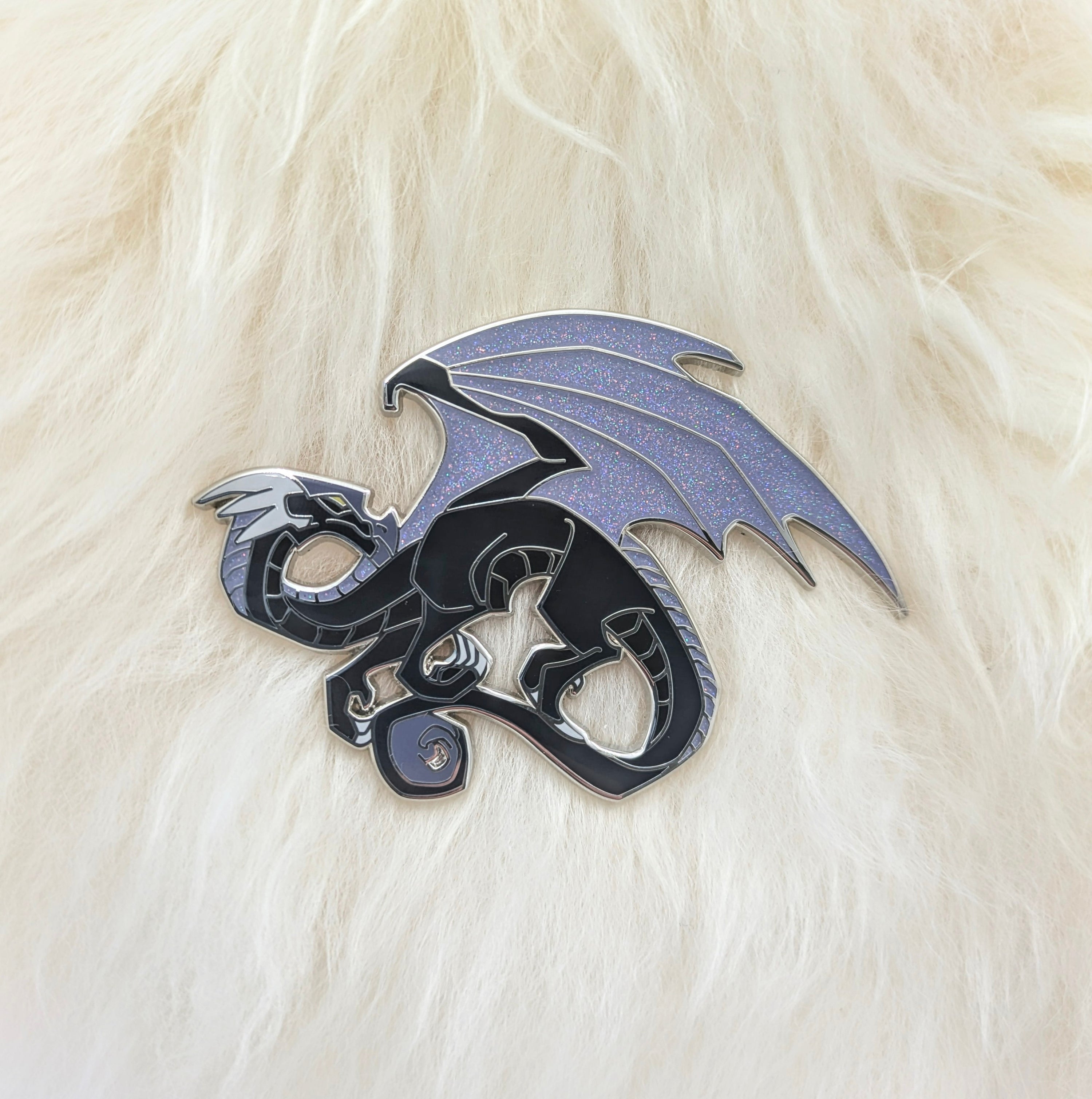 Black Dragon Hard Enamel Pin