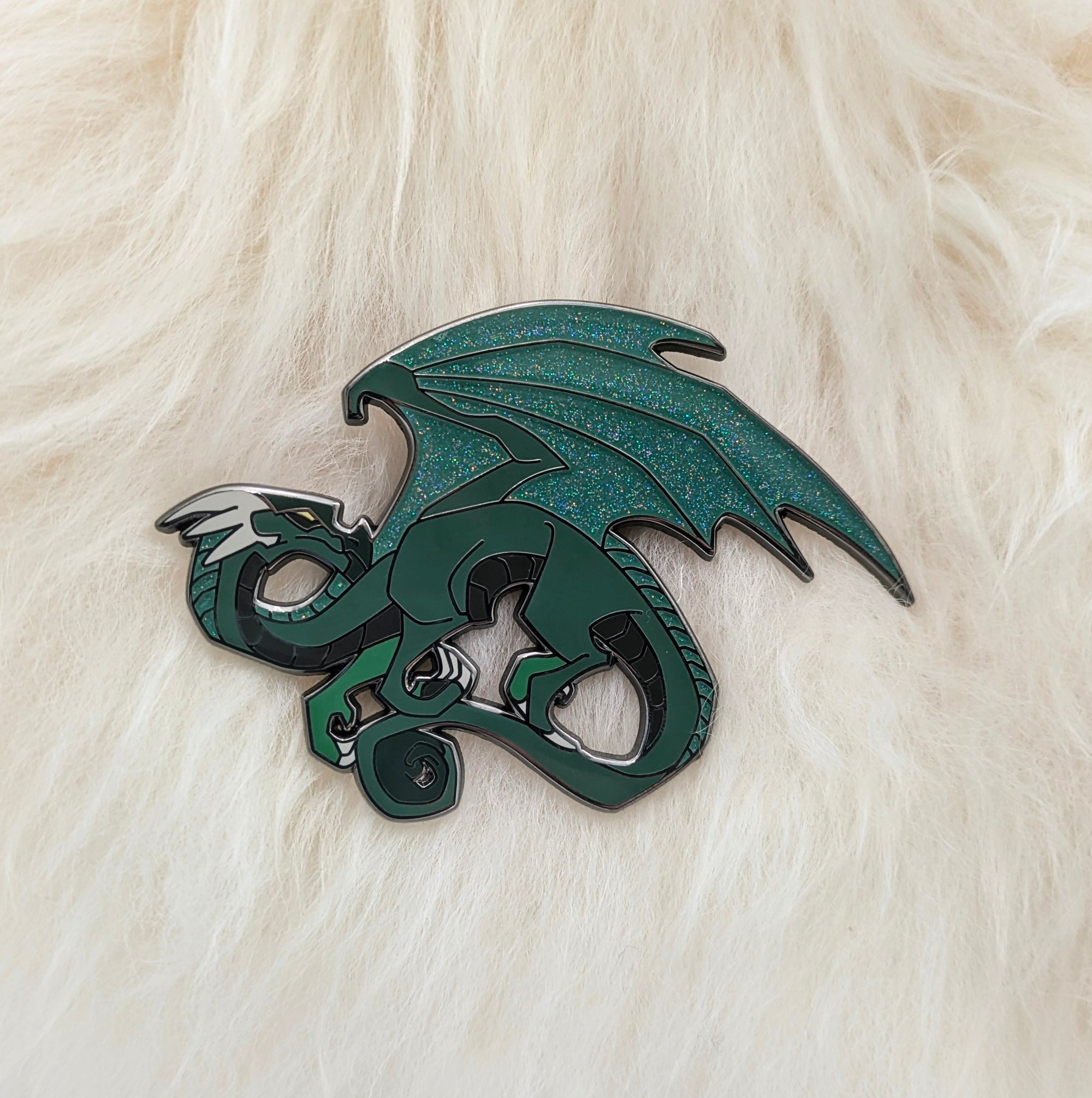 Green Dragon Hard Enamel Pin