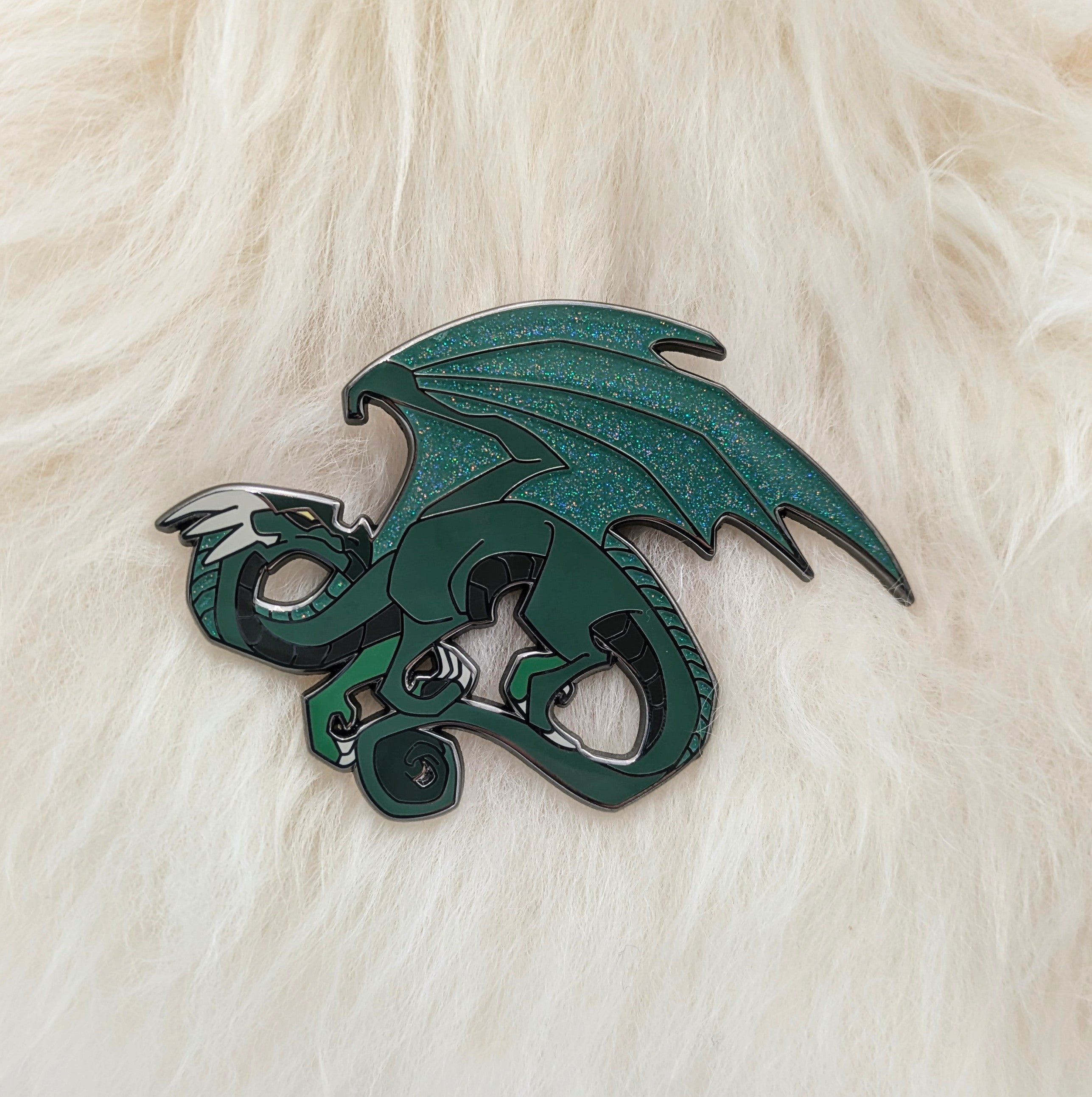 Green Dragon Hard Enamel Pin
