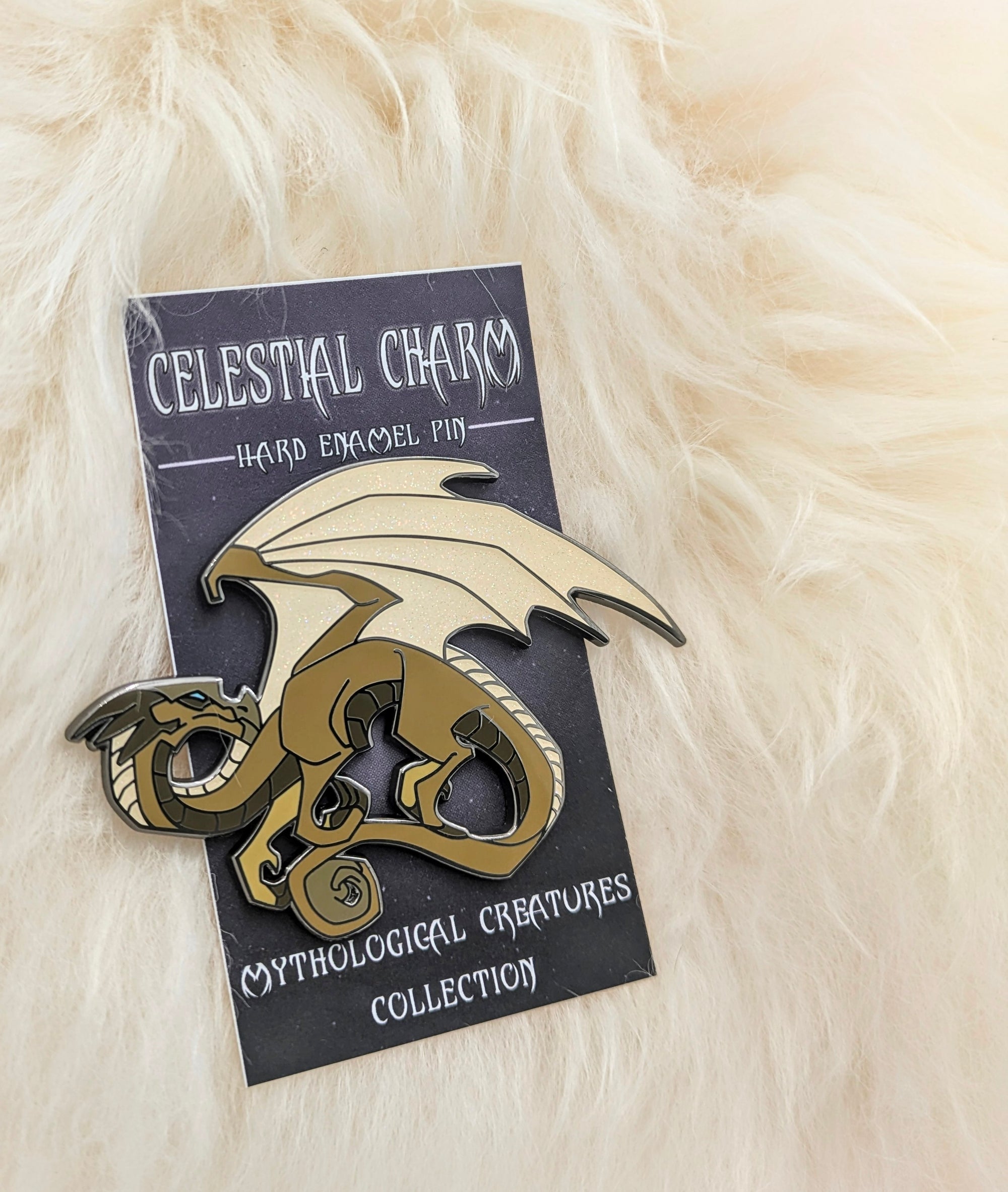 Yellow Dragon Hard Enamel Pin