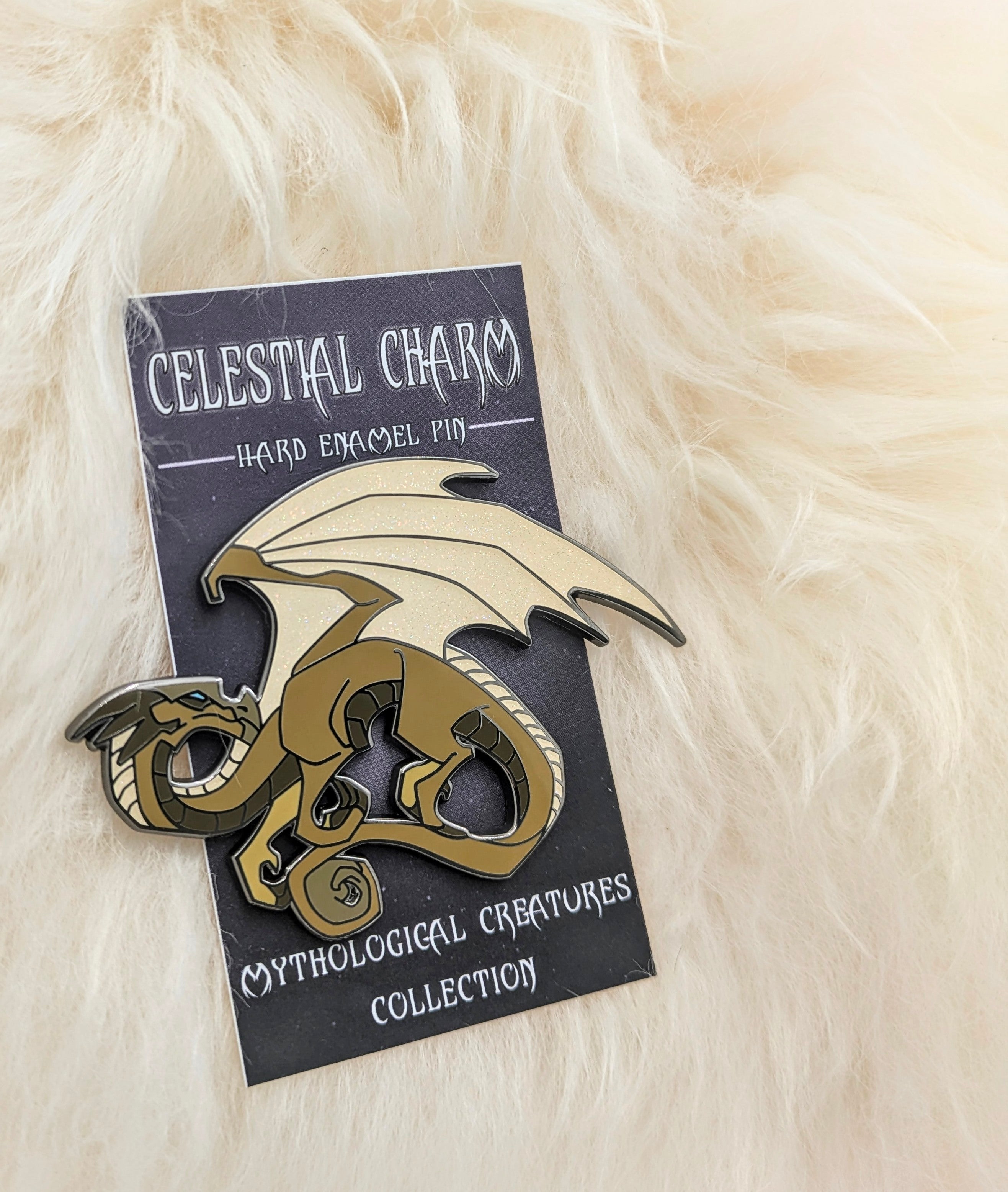 Yellow Dragon Hard Enamel Pin