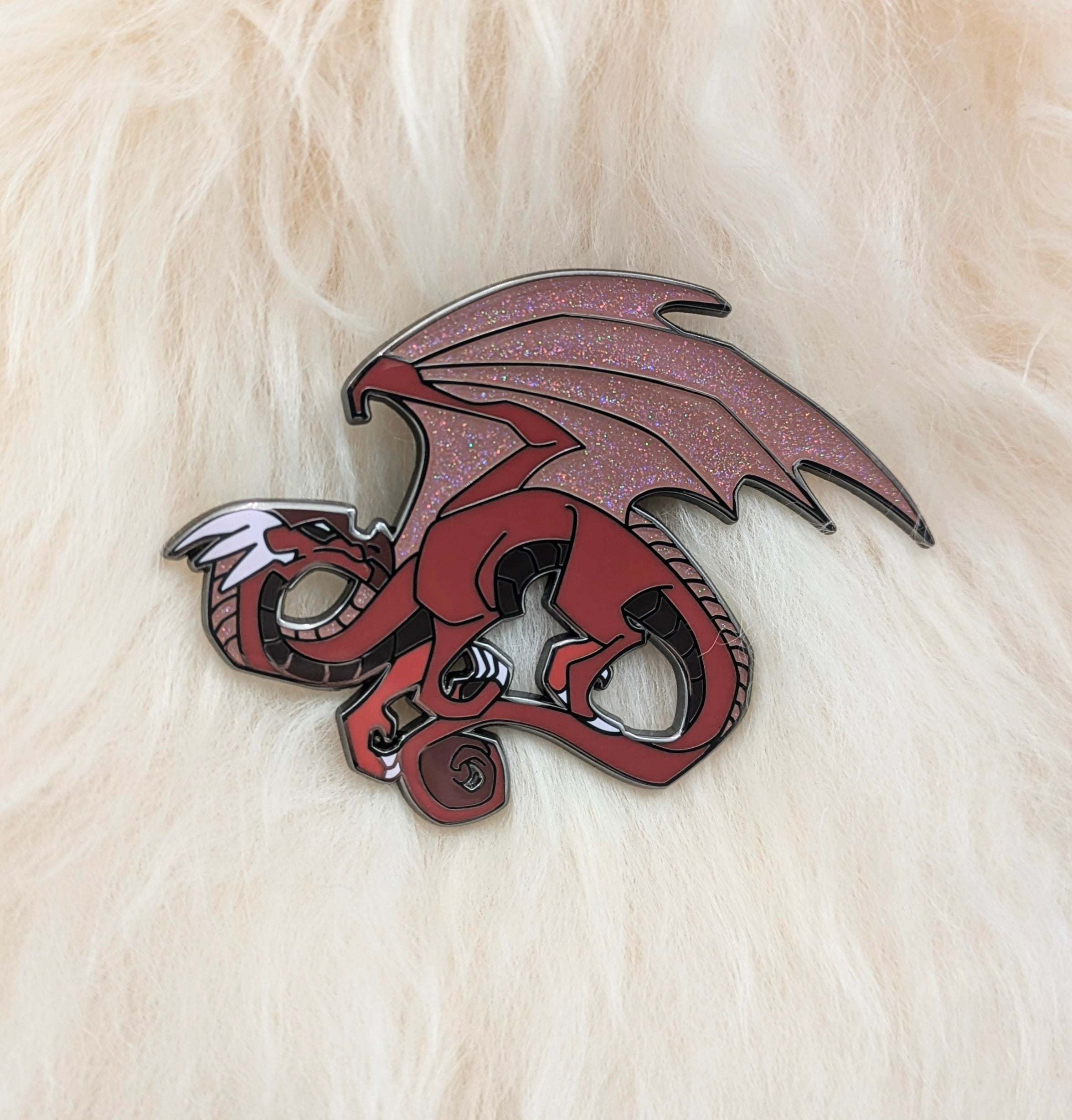 Red Dragon Hard Enamel Pin