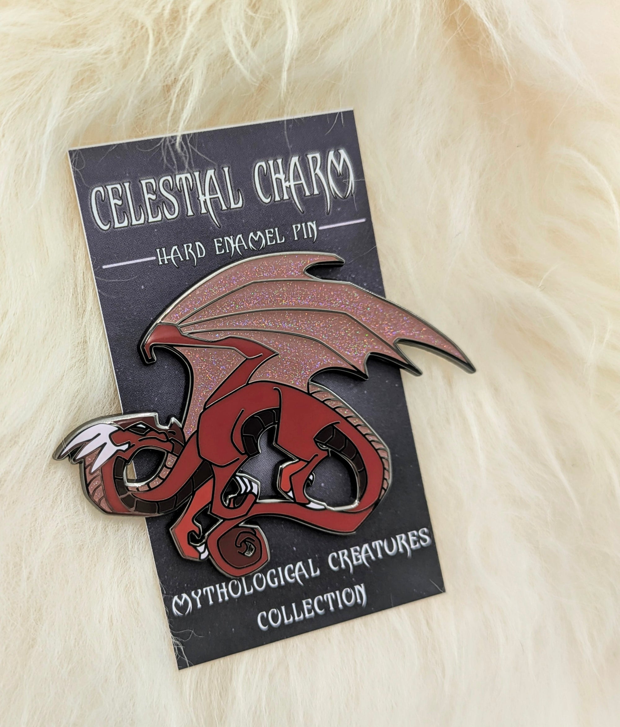 Red Dragon Hard Enamel Pin