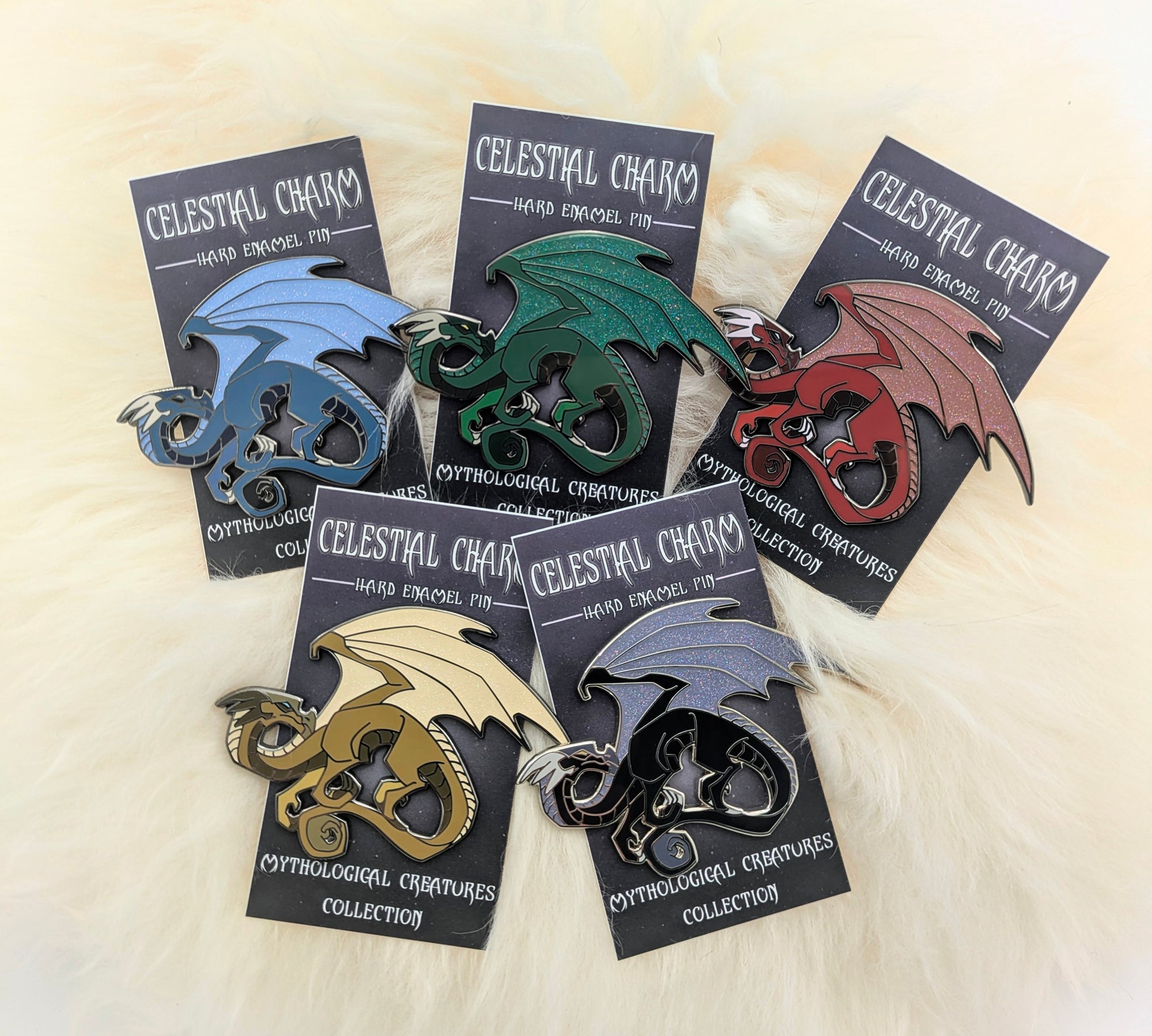 Red Dragon Hard Enamel Pin